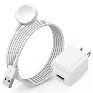 Watch Charger for Apple Watch Charger, Long 6.6FT iWatch Portable Wireless Fast Charging Cable Cord with USB Wall Charger Plug Adapter Block Compatible with Apple Watch Series 8/7/SE/6/5/4/3/2/1