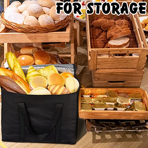 10 Pack Insulated Grocery Bags Food Delivery Bag Cooler Bag Reusable Insulated Shopping Bag with Sturdy Zipper and Handles Large Foldable Insulated Bag for Hot or Cold Food Delivery,Groceries,Travel