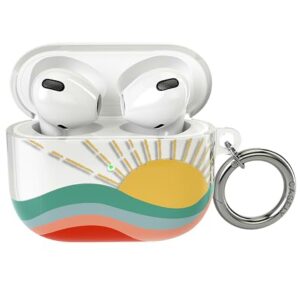 Casely Case Compatible with AirPods 3 | Here Comes The Sun | Cute Colorblock Sunset AirPods Case