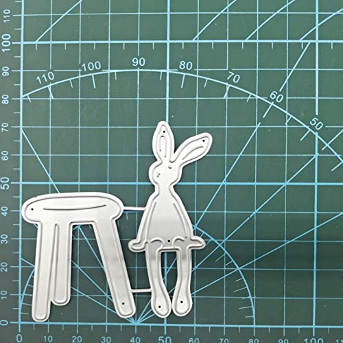 J56JIW2jjsim Cute Easter Bunny Metal Cutting Die for DIY Paper Art Crafts Photo Album Decor Metal die cuts for Card Making Crafting Invitation Scrapbooking