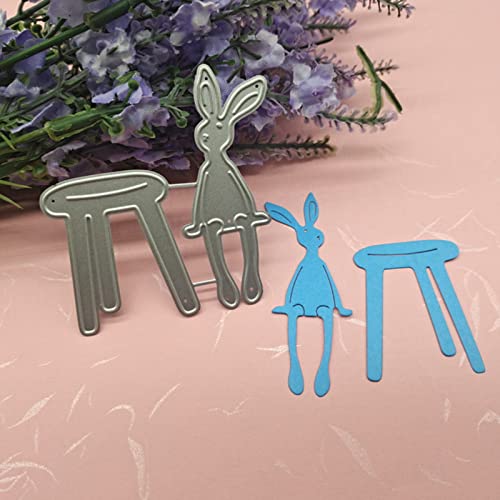 J56JIW2jjsim Cute Easter Bunny Metal Cutting Die for DIY Paper Art Crafts Photo Album Decor Metal die cuts for Card Making Crafting Invitation Scrapbooking