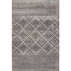 nuLOOM Phyllis Machine Washable Diamond Trellis Area Rug, 8x10, Grey