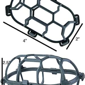 Floral Cage Arranger for Flowers l Bouquet Floral Cage l Pillow Floral Cage for Centerpieces and Vases l Sell in Set of 2 (4", Egg) (330-96-07)