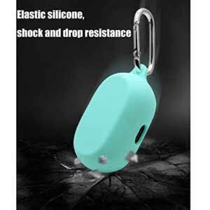 Silicone Case for Jabra Elite 7 Pro/Elite 7 Active in-Ear Bluetooth Earbuds, KJGLRSQH Premium Soft Skin Cover Shock-Absorbing,Anti-Scratch Protective Case with Keychain (Mint Green)