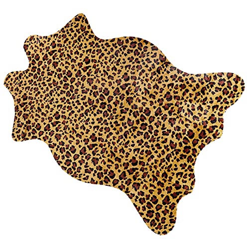 Leopard Rug Cute Cheetah Print Rug Area Rug Nice Western Decor for Living Room Bedroom Non-Slip (43 inches x 29 inches) (MC001 - LP01)