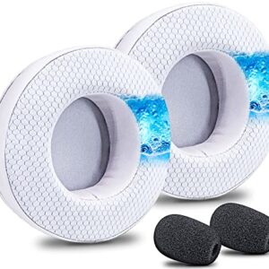 Virtuoso XT Ear Pads Replacement for Virtuoso RGB Wireless SE XT Headset, Cooling Gel, More - Softer Memory Foam, Added Thickness, Extra Durability by JESSVIT (Virtuoso XT Cooling Gel Earpads White)