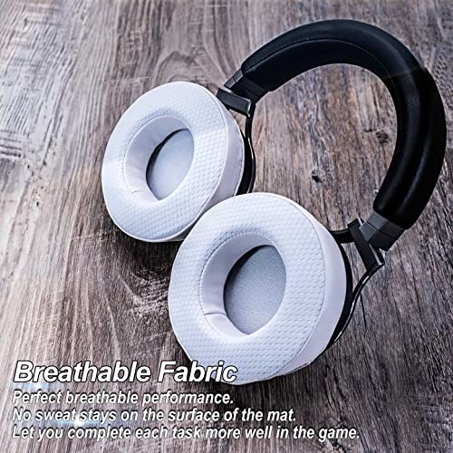 Virtuoso XT Ear Pads Replacement for Virtuoso RGB Wireless SE XT Headset, Cooling Gel, More - Softer Memory Foam, Added Thickness, Extra Durability by JESSVIT (Virtuoso XT Cooling Gel Earpads White)