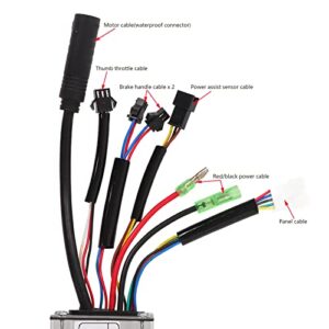 36V/48V Brushless Motor Controller, 250W Electric Bike Controller Kit 15A for Lithium Battery Modification