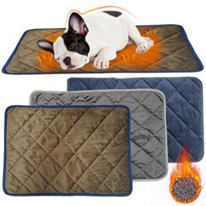 RWET Self Heating Pad for Cat Dog, Cordless Self Warming Pet Pad Washable Self Heated Cats Dogs Bed, Thermal Mat for Cat and Dog in Cold Weather, Pets Supplies Blue 27.5*18.8inch
