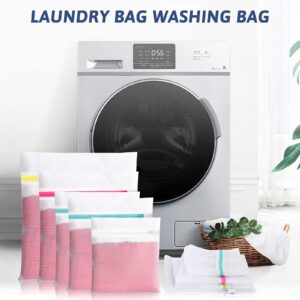 Set of 5 Mesh Laundry Bags for Delicates, YOGINGO Reusable and Durable Laundry Bag for washing machine, Suitable for Delicate Shirts, Socks, Underwear, Bras and Baby Clothes(1XL+1L+2M+1S)