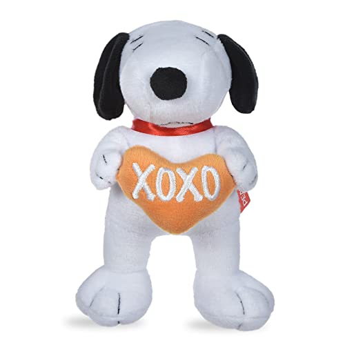 Peanuts for Pets Dog Toys Snoopy “XOXO” Plush Squeaker| 6” Snoopy Love Plush Squeakers Collection Pet Toys | Cute Peanuts Toy for Dogs Snoopy Stuffed Animal 6 inch, (FF19318)