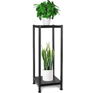 adebola tall plant stand indoor, metal plant stand holder for indoor plants, 32 inch two tier modern corner flower pots planter stand for living room balcony