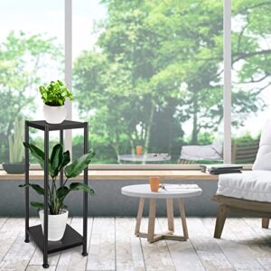 ADEBOLA Tall Plant Stand Indoor, Metal Plant Stand Holder for Indoor Plants, 32 Inch Two Tier Modern Corner Flower Pots Planter Stand for Living Room Balcony