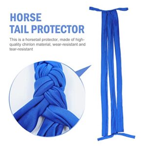 PartyKindom Ponytail Nursing pro Tools Braid Tool braiding Tools Horse Dressing Equipment Horse Dressing Tool Horse Tail Cover Horse Care Necessity Ranch Supply to Weave Nylon Tail Guard