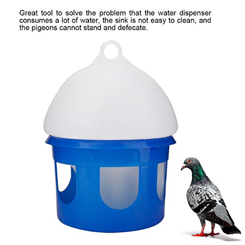 TOPINCN Pigeon Feeder, 2L/4L/6.5L Large Capacity Pigeon Waterer Automatic Bird Pigeon Feeder ABS Plastic Water Dispenser Waterer(2L)