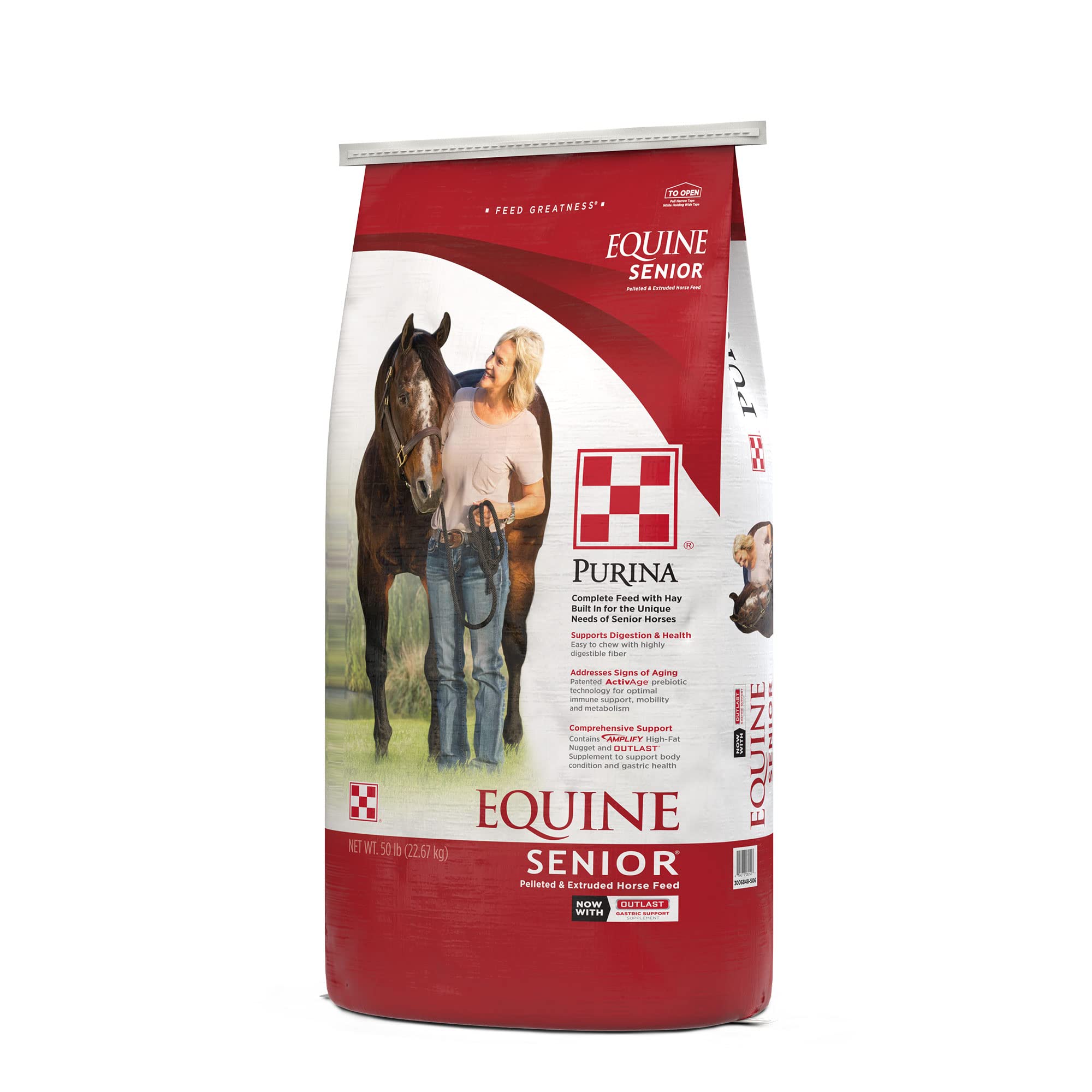 Purina | Equine Senior Horse Feed | 50 Pound (50 LB) Bag