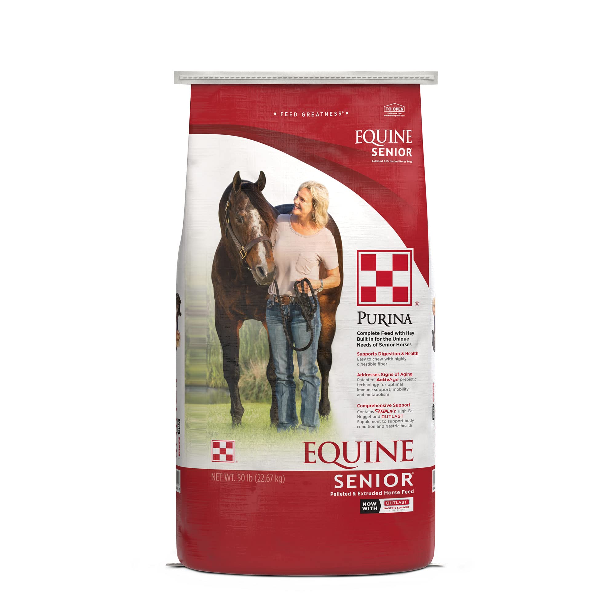 Purina | Equine Senior Horse Feed | 50 Pound (50 LB) Bag