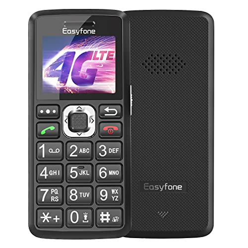 Easyfone T200 4G Unlocked Big Button Cell Phone for Seniors, Easy-to-Use Clear Sound Big Battery Senior Cell Phone with SOS Button and a Convenient Charging Dock