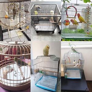 Hamiledyi Bird Cage Liner Papers Non-Woven Pet Cushion Disposable Absorbent Pad Accessories Cages Cushion Tray Mat for Parakeet Parrot Canary Finch Macaw