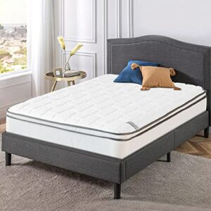 spring solution, 10-inch meduim plush eurotop pillowtop innerspring mattress, cali. king