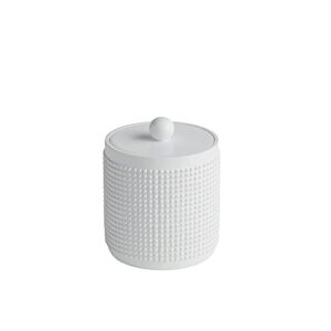roselli trading company milano bath canister, white
