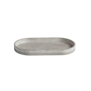 Roselli Trading Company City Line Bath Amenity Tray, Gray