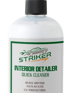 Striker - Eco Friendly Auto Interior Detailer Cleaning UV Protectant Spray. Dust Repellant, Cleaning and Restoration of Dash, Seats, Upholstery, Leather, Plastic, Vinyl. 12 fl. oz.