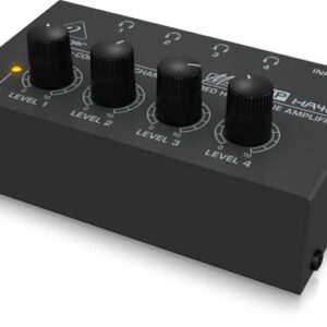 Behringer U-Phoria UMC404HD & MICROAMP HA400 Ultra-Compact 4 Channel Stereo Headphone Amplifier