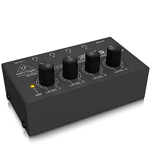 Behringer U-Phoria UMC404HD & MICROAMP HA400 Ultra-Compact 4 Channel Stereo Headphone Amplifier