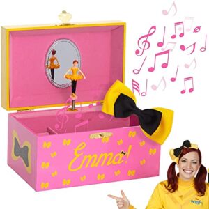 mighty mojo the wiggles emma musical jewelry box - comes with wearable hairbow - gift for wiggles fans - music for kids - wiggles toys - fruit salad australian