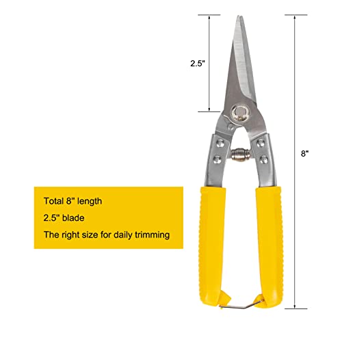 Goat Hoof Trimming Shears - 2 Pack Foot Rot Nail Clippers for Sheep Alpaca Lamb Pig Hooves Multiuse Carbon Steel Shrub Trimmer with Stronger 2 Pcs Spring Load