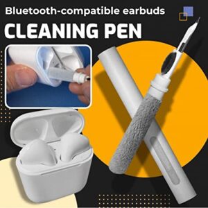 Bluetooth Earbuds Cleaner Kit Multi-Function Cleaning Pen Soft Brush for Bluetooth Earphones Case Cleaning Tools for Earbuds (Black)