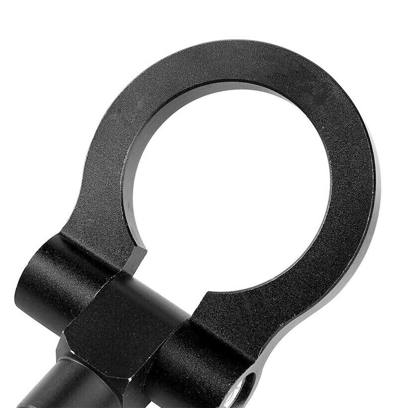 AULESSE Car Tow Hook for Front Rear Bumpers,Aluminum Tow Hook for B-MW 1 3 5 Series X5 X6 E36 E39 E46 E82 E90 E91 E93 E70 E71(Black)