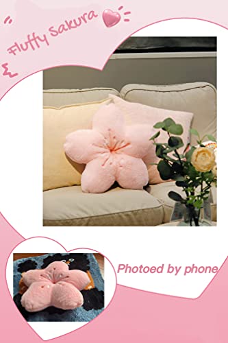 Tuelaly Cherry Blossom Pillow Kawaii Room Decor Japanese Kawaii Stuff Aesthetic Plush Pillows Decorative for Girls Bed Sofa Car