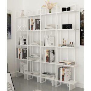 Decorotika Alice Metal Bookcase (White)