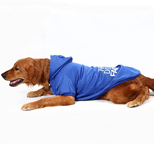 Dog Hoodie,Comfortable Soft Fashion Dog Clothes,Trendy Dog Hoodie,for Small, Medium and Large Dogs (X-Small, Blue)