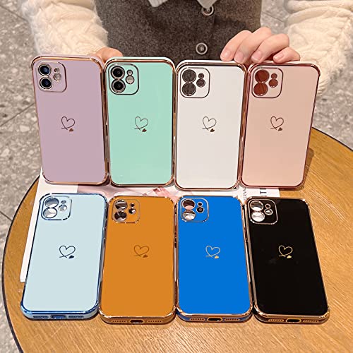 ottwn Compatible with iPhone 11 Case for Women Cute Soft TPU with 4 Corners Shockproof Protection 11 Phone Case Only, Full Camera Protection, Black