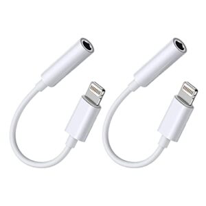 apple mfi certified 1 pack lightning to 3.5 mm headphone jack adapter connector aux audio earphones headphone dongle stereo cable compatible with iphone 14 13 12 11 8 x xr xs support all ios system