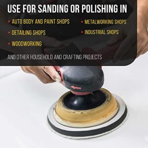 Dura-Gold Pro Series 6" x 10mm Soft Density Interface Pad, 2 Pack - Hook & Loop Foam Protection Cushion, Used Between Sander Sanding Discs, Polisher Polishing Pads & Backing Pads - Auto Car Detailing