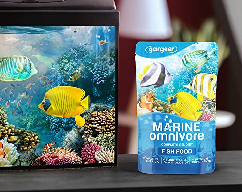 Gargeer 3oz Marine Fish Food for Advanced Breeders. Complete Saltwater Fish Gel Diet. Proudly Made in The USA, Using Premium Ingredients, Ocean Reef Nutrition, Fortified Gourmet Formula. Enjoy...