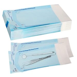 200 3.5" x 5.25" sterilization pouch self sealing autoclave bags for dental, tattoo nail art instruments