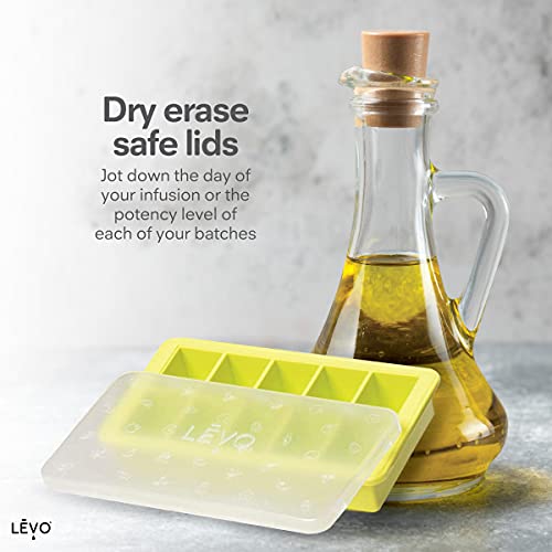 LEVO Herb Block Tray - Silicone Herb Freezer Tray with Lid - Herb Saver for Homemade Infusions - Silicone Freezer Tray for LEVO I & LEVO II Infusions - Food Grade Silicone, BPA Free - Tie Dye