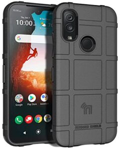 nakedcellphone special ops series compatible with verizon kyocera durasport 5g uw phone (c6930) case, tactical armor rugged shield cover [anti-fingerprint, matte grip texture] - black