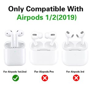 2 Pack Gkv for Airpods 2/1 Case for Airpod Cover Funny Fun Kawaii Cute Unique 3D Cool Cartoon Girly Design Air Pods 2nd/1st Silicone Shell Cases for Girls Teen Boys Kids(White Handy&Blue Drink)