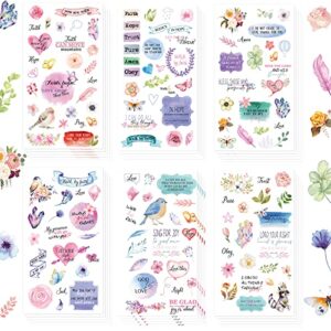 30 sheets bible verse stickers for journaling christian scrapbook stickers inspirational scripture faith seal crafts decals(stylish style)