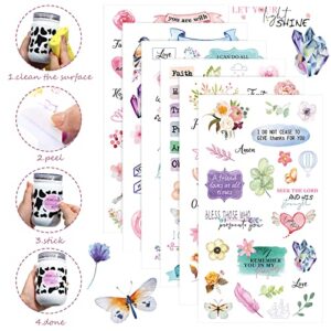 30 Sheets Bible Verse Stickers for Journaling Christian Scrapbook Stickers Inspirational Scripture Faith Seal Crafts Decals(Stylish Style)