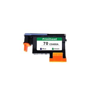 blue/green printhead compatible for hp 70 replacement for hp70 c9408a designjet z2100 z5200 z3100 z3200 printer