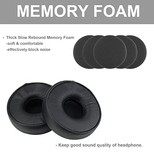 Replacement Ear Pads Ear Cusions Compatible with AKG N60NC Wireless Bluetooth Headphone Soft Protein Leather and Noise Isolation Memory Foam Headset Ear Covers