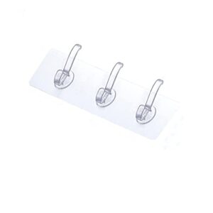 heavy duty 30lb(max) self adhesive multi-function hooks wall clothes tree(transparent)
