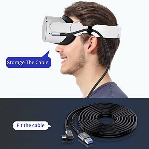 Ruaeoda 20ft VR Link Cable Compatible with Oculus Quest 2, VR Headset Cable Compatible for Oculus Quest 2 / Quest 1, USB 3.0 Type C High Speed Data Transfer Charging Cord for Gaming PC USB C Chargers